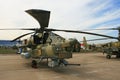 A Russian combat helicopter Mi-28 Royalty Free Stock Photo