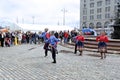 Russian cossack Sabre Dance on the Market Square