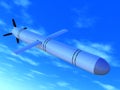 Russian cruise missile Royalty Free Stock Photo