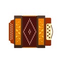 Russian culture, landmarks and symbols. Modern musical instrument accordion.