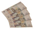 Russian currency rubles banknote