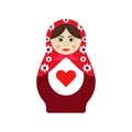 Russian doll babushka Royalty Free Stock Photo