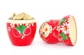 Russian doll with coins Royalty Free Stock Photo
