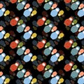 Russian doll seamless pattern - Background Matryoshka, folk art design, isolated Royalty Free Stock Photo