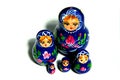 Russian dolls called matrioskas, typical souvenir from Russia Royalty Free Stock Photo