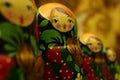 Russian dolls close-up Royalty Free Stock Photo