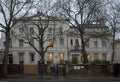 The Russian Embassy in London on Christmas Day.