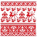 Russian embroidery folk pattern