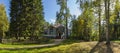 Russian farmstead in the forest