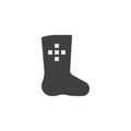 Russian felt boots vector icon Royalty Free Stock Photo