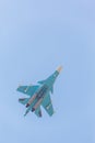 Russian fighter demonstration flight Royalty Free Stock Photo
