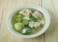 Russian fish solyanka soup Royalty Free Stock Photo