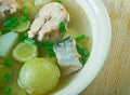 Russian fish solyanka soup Royalty Free Stock Photo