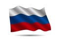 Russia Flag Vector Royalty Free Stock Photo