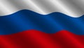 Russia Flag Vector Royalty Free Stock Photo