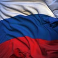 Russian flag, fluttering