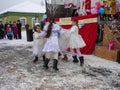 Russian folk holiday Maslenitsa in the Kaluga region.