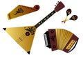 Russian folk music instruments