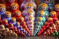 Russian folk wooden toy matryoshka Royalty Free Stock Photo