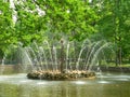 Russian fountain (sun) Royalty Free Stock Photo
