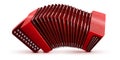 Russian and French accordion national musical instrument