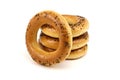 Russian fresh poppy bagels Royalty Free Stock Photo
