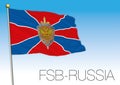 Russian FSB service flag and symbol, Russia