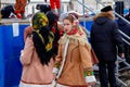 Russian girl in national costume