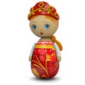 Russian Girl Wooden Doll Toy