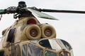 Russian Gunship Attack Helicopter Front Cockpit Abstract Royalty Free Stock Photo