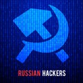 Russian hackers. Abstract Matrix Background Royalty Free Stock Photo