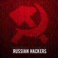 Russian hackers. Abstract Matrix Background Royalty Free Stock Photo