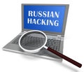 Russian Hacking Election Attack Alert 3d Illustration