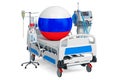 Russian Healthcare, ICU in Russia. 3D rendering Royalty Free Stock Photo