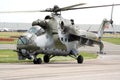 Russian Hind attack helicopter Royalty Free Stock Photo