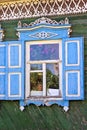 Russian houses vintage carved windows