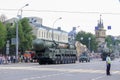 Russian Intercontinental Ballistic Missile RS-24 Yars on military parade