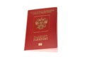 Russian international passport isolated on white Royalty Free Stock Photo