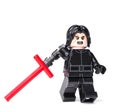 RUSSIAN, JANUARY 15, 2019 LEGO STAR WARS. Kylo Ren mini-figures of Lego Star Wars saga Royalty Free Stock Photo