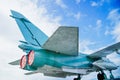 Russian jet combat aircraft tail