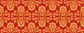 Russian khokhloma style repeat pattern vector