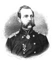 Russian King Alexander II in the old book The Essays in Newest History, by I.I. Grigorovich, 1883, St. Petersburg