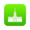 Russian kremlin icon digital green