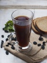 Russian kvass - traditional drink made of rye bread