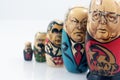 5 Russian leaders Royalty Free Stock Photo