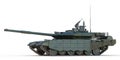 Russian Main Battle Tank Side View. Royalty Free Stock Photo