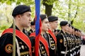 Russian marines at the parade on victory day