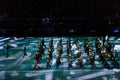 The Russian Massed military band of the National Guard at the Red Square