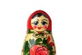 A russian matryoshka doll on a white background Royalty Free Stock Photo