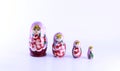Russian Matryoshka Toys image Small Pink